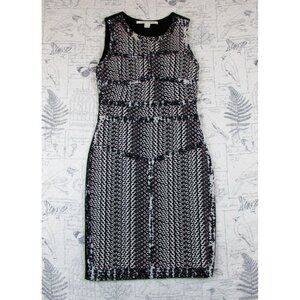 EUC RARE  DVF Diane Von Furstenberg Hadya Print front sleeveless sheath dress  0